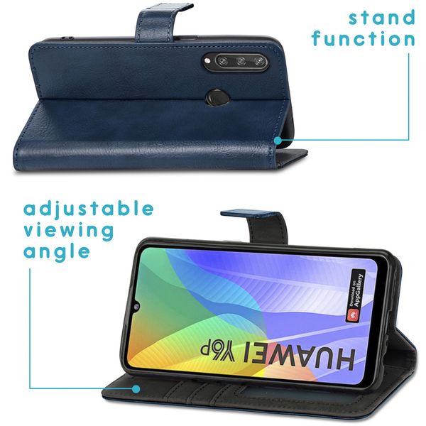 imoshion Luxuriöse Klapphülle Huawei Y6p - Dunkelblau
