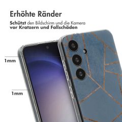 imoshion Design Hülle für das Samsung Galaxy S24 - Blue Graphic