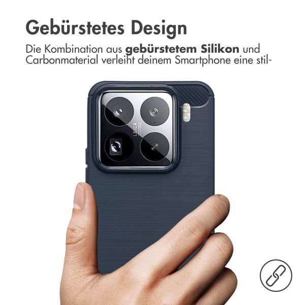 imoshion Brushed Back Cover Xiaomi 15 Pro - Dunkelblau