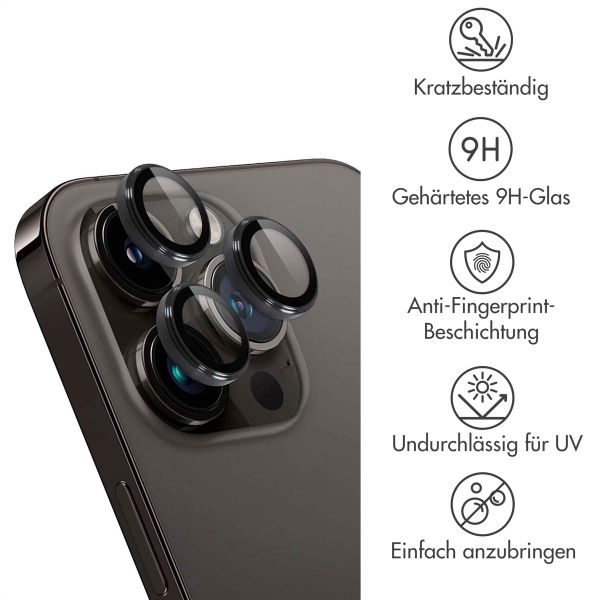 imoshion ﻿2er-Pack Objektivschutz für Kamera für das Apple iPhone 14 Pro / 14 Pro Max - Grau