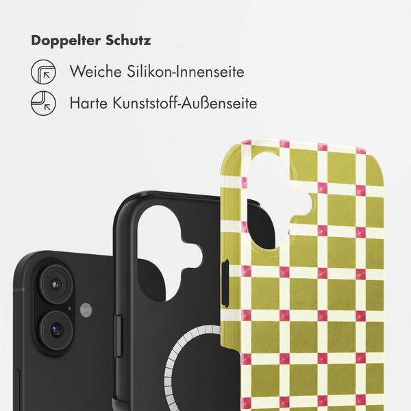 Selencia Vivid Rückabdeckung mit MagSafe Apple iPhone 17 - Check This Olive