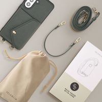 Selencia Sera HandyHülle mit Kordel und Umschlag-Kartenhalter Samsung Galaxy A57 (5G) - Sage Green
