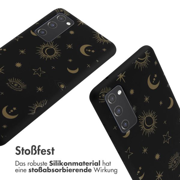 imoshion Silikonhülle design mit Band für das Samsung Galaxy S20 FE - Sky Black