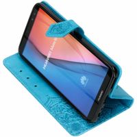 Mandala Klapphülle Blau für das Huawei Mate 10 Lite