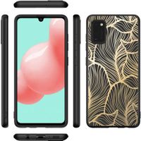imoshion Design Hülle Samsung Galaxy A41 - Golden Leaves