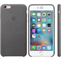 Apple Leder-Case Grau für das Apple iPhone 6(s) Plus