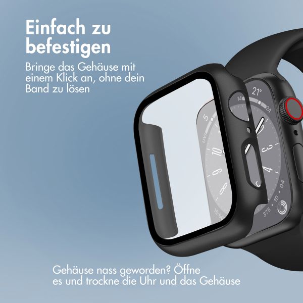 imoshion Full Cover Hard Case für Apple Watch Series 7 / 8 / 9 - 45 mm - Schwarz