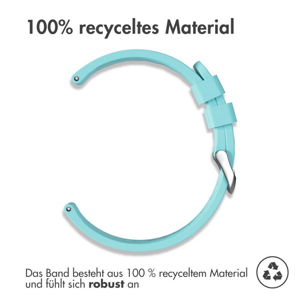 imoshion Flexibles Silikonarmband -   Universelle 20 mm Anschluss - Hellblau