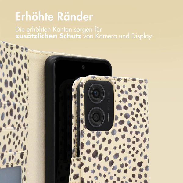 imoshion Design Klapphülle für das Motorola Moto G24 Power - Black And White Dots