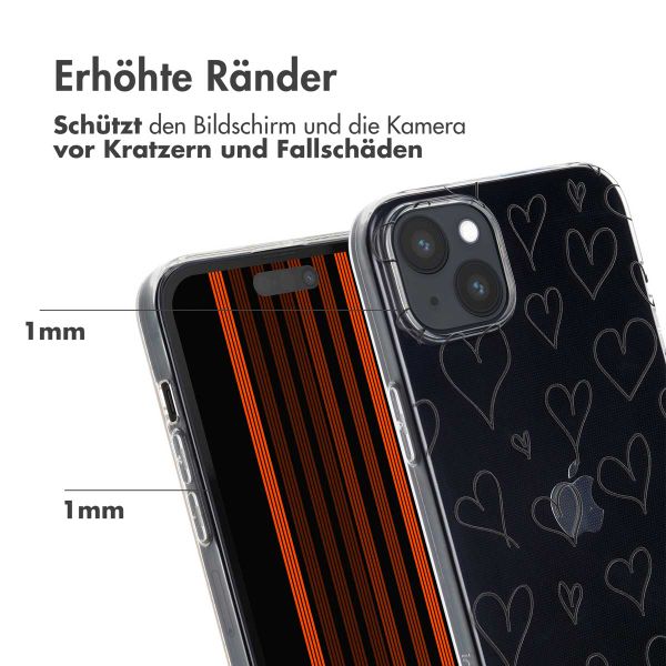 imoshion Design Hülle Apple iPhone 15 Plus - Hearts