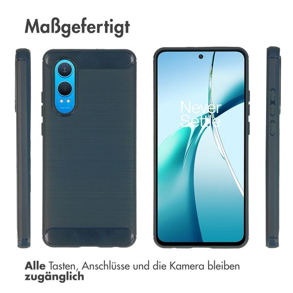 imoshion Brushed Back Cover für das OnePlus Nord CE 4 Lite 5G - Dunkelblau