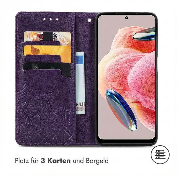 imoshion Mandala Klapphülle Xiaomi Redmi Note 12 (4G) - Violett