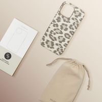 Selencia Sabi Backcover Leopardenmuster mit MagSafe Apple iPhone 15 Pro Max - Soft Ivory