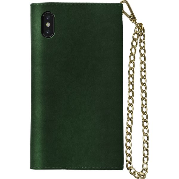 iDeal of Sweden Mayfair Clutch Velvet Grün für das iPhone Xs Max