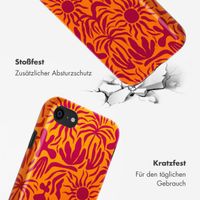 Selencia Vivid Tough Back Cover für das iPhone SE (2022 / 2020) / 8 / 7 - Tropical Vibes Apricot