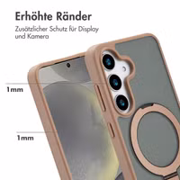 Accezz Ring Stand Backcover mit MagSafe für das Samsung Galaxy S25 - Brown