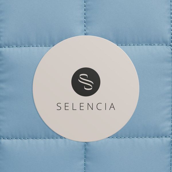 Selencia Puffy Laptop Hülle 15-16 Zoll - Laptop Sleeve - Slate Blue