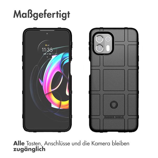 imoshion Rugged Shield Backcover für das Motorola Edge 20 Lite - Schwarz