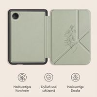 imoshion Design Klappbare Klapphülle Kobo Clara Colour / BW - Floral Green