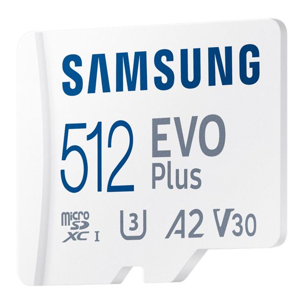 Samsung EVO Plus microSD 2024 - 512GB - Inklusive SD-Adapter - UHS-I/U3/Full HD/4K UHD