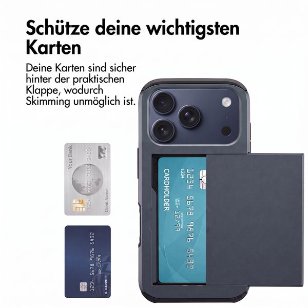 imoshion Backcover mit Kartenfach Apple iPhone 18 Pro Max / 17 Pro Max - Dunkelblau