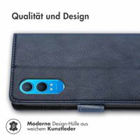 imoshion Luxuriöse Klapphülle OnePlus Nord CE 4 Lite 5G - Dunkelblau