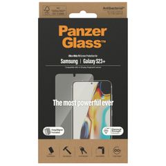 PanzerGlass Ultra-Wide Fit Antibakterieller Displayschutz mit Applikator Samsung Galaxy S23 Plus