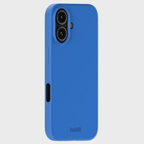 Holdit Silicone Case für das iPhone 16 - Sky Blue