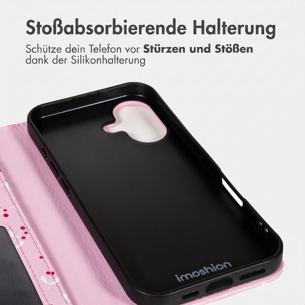 imoshion Design Klapphülle Apple iPhone 16 - Blush Berries