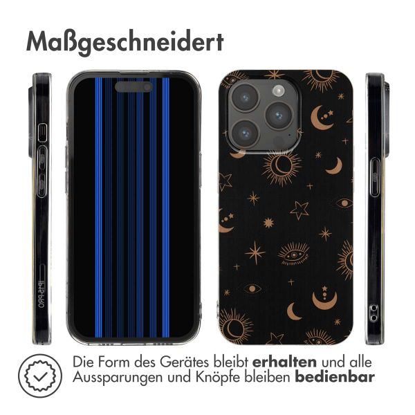 imoshion Design Hülle Apple iPhone 15 Pro - Sky Black Transparent