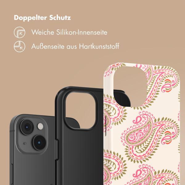 Selencia Vivid Back Cover Apple iPhone 14 - Paisley Blush