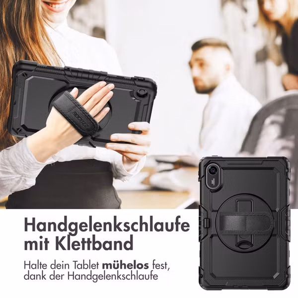 Accezz Robustes Back Cover mit Schultergurt Xiaomi Redmi Pad 2 - Schwarz