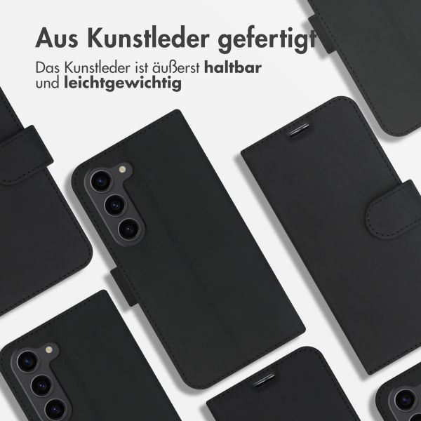 Accezz Wallet TPU Klapphülle Samsung Galaxy S23 - Schwarz