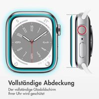 Accezz 2x Displayschutzfolie mit Applikator für die Apple Watch Series 4-6 / SE - 44 mm