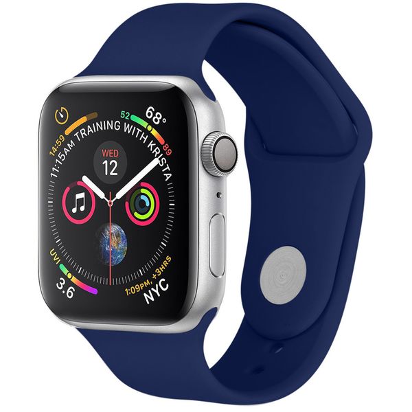 imoshion Silikonband für das Apple Watch Series 1 bis 11 / SE / Ultra (44/45/46/49 mm) - Dunkelblau