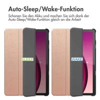 imoshion Trifold Klapphülle Lenovo Tab M10 5G - Rosé gold