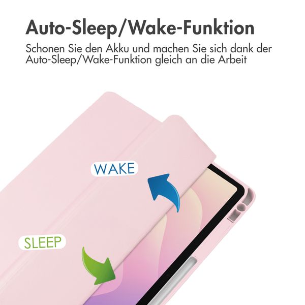 imoshion Trifold Hardcase Klapphülle Samsung Galaxy Tab S11 - Rosa