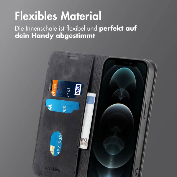imoshion Slim Klapphülle Apple iPhone 12 (Pro) - Schwarz