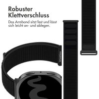 imoshion Nylonarmband für Samsung Galaxy Watch 8 (40/44mm) / Classic (46mm) - Schwarz