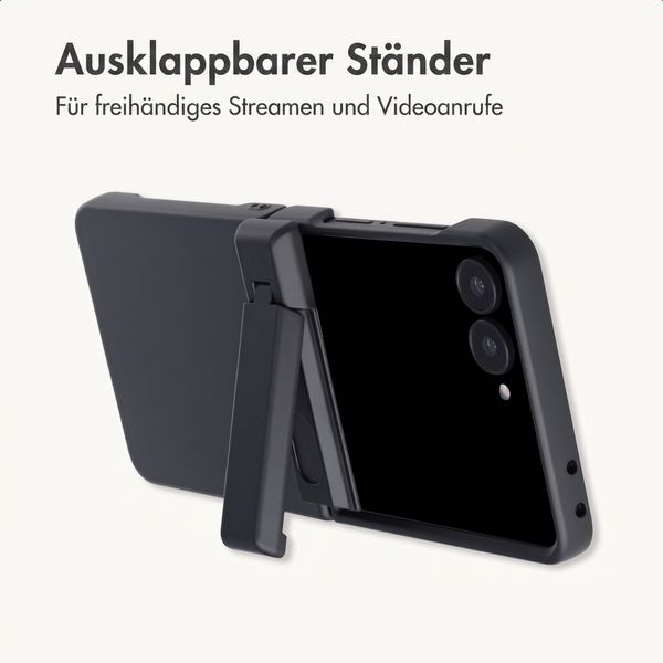 imoshion Color Backcover mit Ständer Samsung Galaxy Z Flip 8 - Schwarz