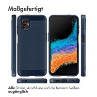 imoshion Brushed Back Cover für das Samsung Galaxy Xcover 6 Pro - Dunkelblau