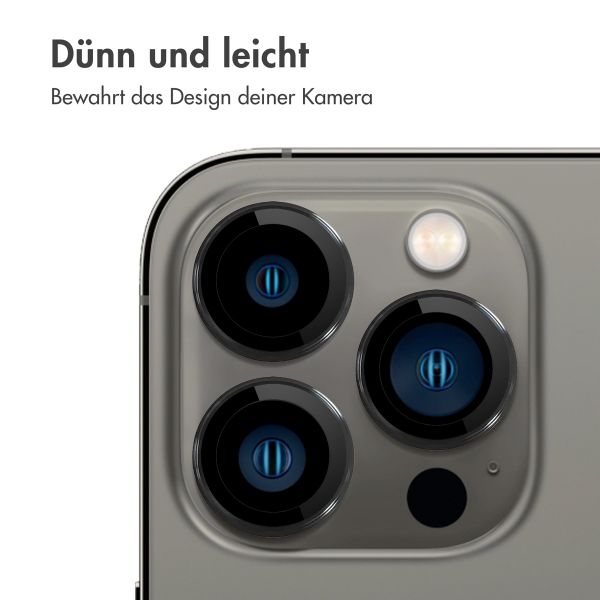 imoshion ﻿2er-Pack Objektivschutz für Kamera für das Apple iPhone 13 Pro / 13 Pro Max - Schwarz