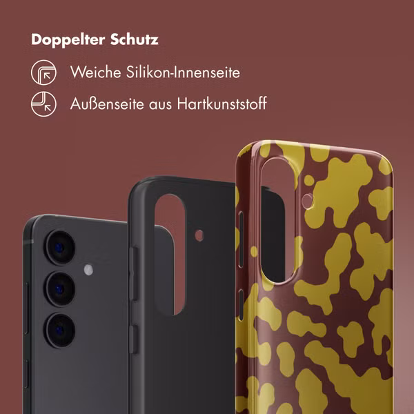 Selencia Vivid Back Cover Samsung Galaxy S24 - Moo'd Olive Dust