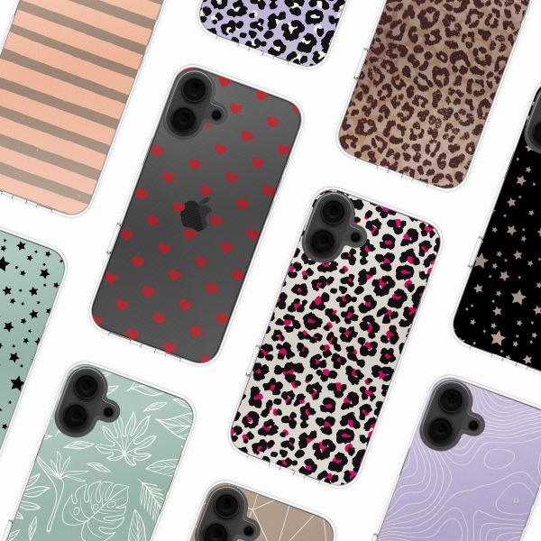 imoshion Design Hülle Apple iPhone 16 - Red Hearts