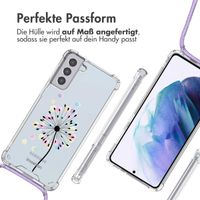 imoshion Design Hülle mit Band für das Samsung Galaxy S21 - Sandstone Dandelion