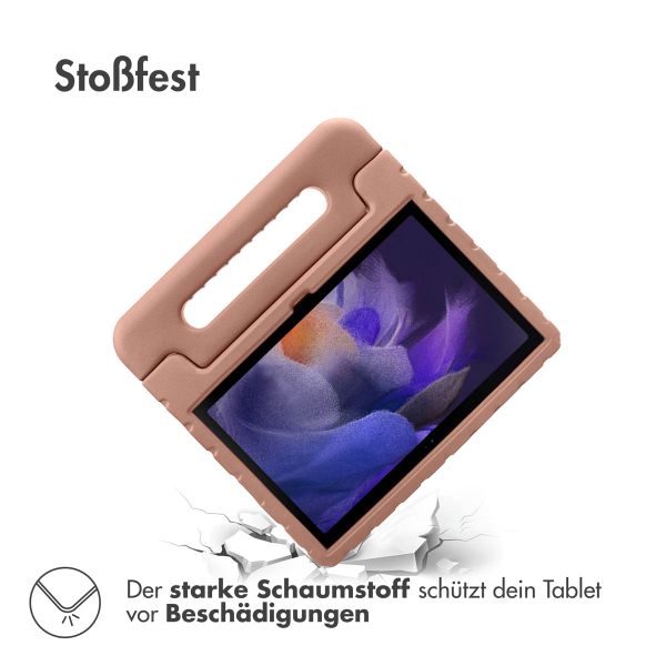 imoshion Schutzhülle mit Handgriff kindersicher für das Samsung Galaxy Tab A8 - Dusty Pink