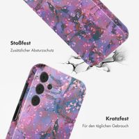 Selencia Vivid Back Cover Samsung Galaxy A15 (5G) - Fresh Paint Flower Orange