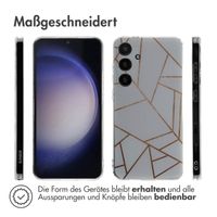 imoshion Design Hülle Samsung Galaxy S24 Plus - White Graphic