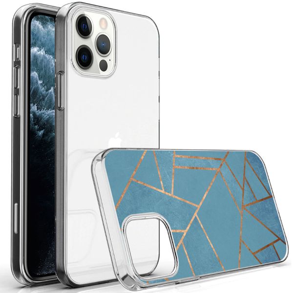 imoshion Design Hülle für das iPhone 12 (Pro) - Blue Graphic