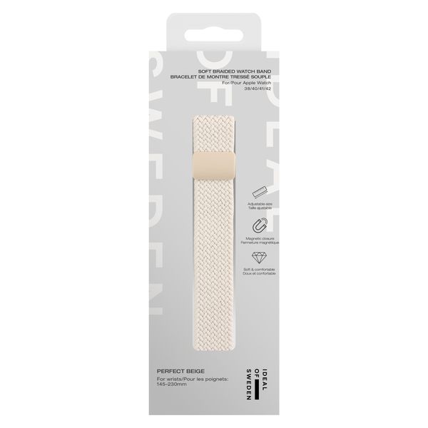 iDeal of Sweden Soft Braid Watch Band für Apple Watch | 44/45/46/49 mm - Perfect Beige